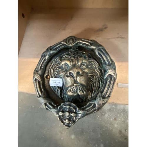 330 - Lion head door knocker