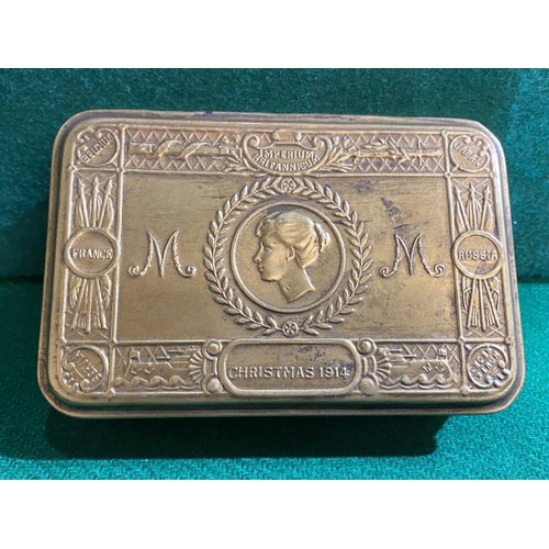 382 - WWI Princess Mary 1914 Christmas tin