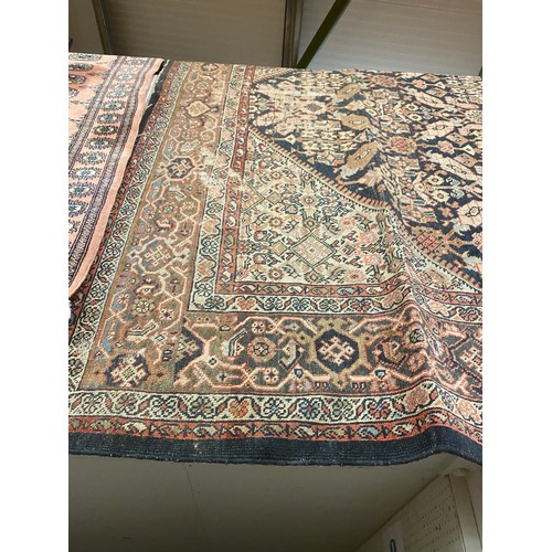 144 - Persian rug 260 x 305cm (As found- approx. 20cm tear/rip)