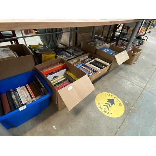 494 - 10 Boxes of books mainly militaria & historial