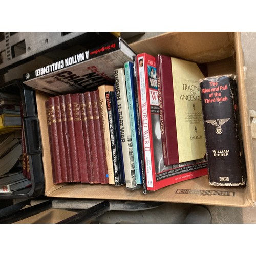 494 - 10 Boxes of books mainly militaria & historial