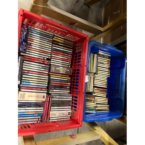 592 - 12 Boxes of assorted CDs & DVDs mainly classical & operatic