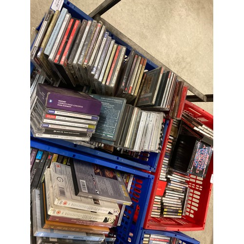 592 - 12 Boxes of assorted CDs & DVDs mainly classical & operatic