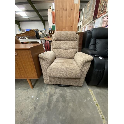 173 - Care Company upholstered electric reclining chair