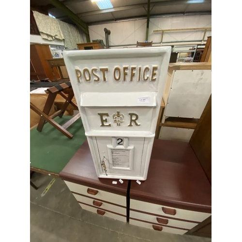 491 - Reproduction Post Office post box with 2 keys