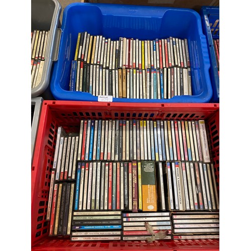 479 - 14 Boxes of mainly classical & operatic CDs & box of books inc. British Birds 1938 revised edition, ... 