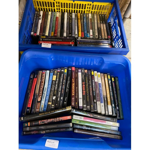 488 - 4 Boxes of mainly classical & operatic DVDs inc. Swan Lake, La Traviata etc