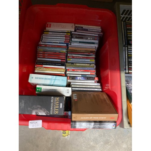 472 - 11 Boxes of mainly classical & operatic CDs & box of music magazines inc. gramophone