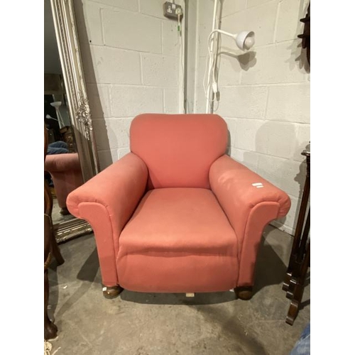 Edwardian upholstered armchair (90W cm)