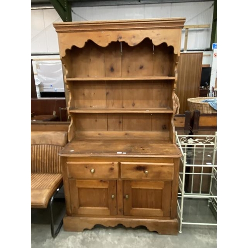 116 - Rustic pine dresser (188H 108W 48D cm)