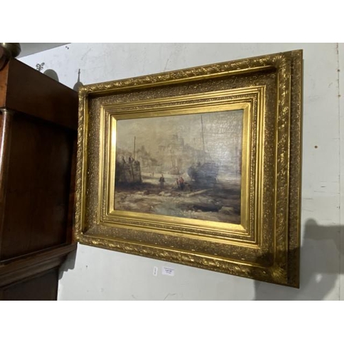 147 - Gilt framed William Edward Webb oil on board of St. Michaels Mount