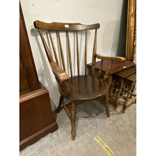 148 - Elm stick back kitchen chair (55W cm)