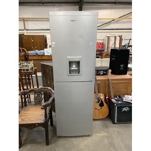 163 - BEKO CFD640S fridge freezer with water dispenser (187H 60W 55D cm)