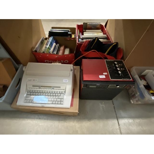 495 - Coomber PA variable speed CD player, Leader MD11 typewriter etc