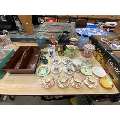 526 - Assorted collectables inc. Shorter, Maling, Ruben ware Pomegranate vase, Plichta part tea set, Royal... 