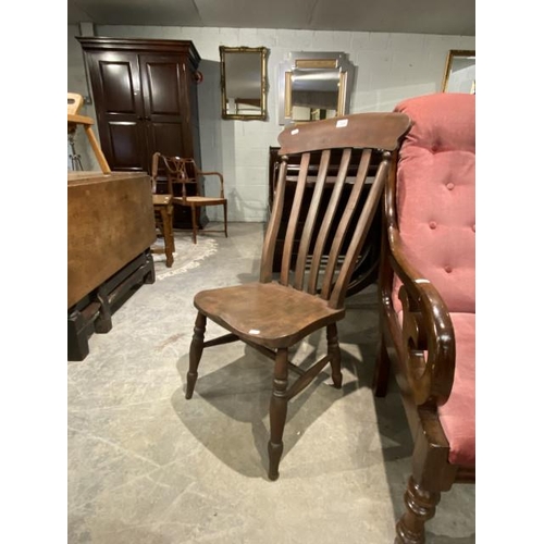 68 - Georgian elm kitchen chair