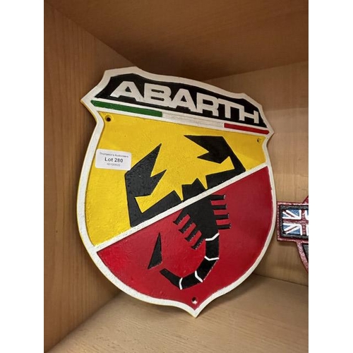 280 - Fiat Abarth plaque