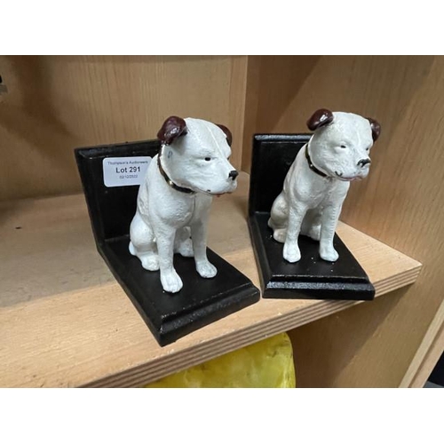 291 - Nipper dog bookends