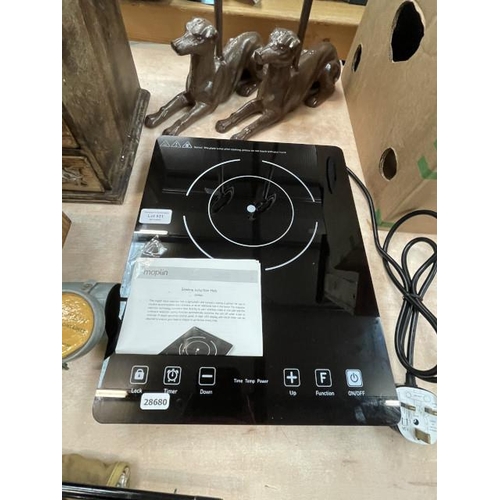 521 - Maplin A21NW slimline induction hob (37 x 29cm)