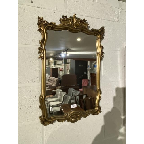 75 - Gilt framed mirror (74x47cm)