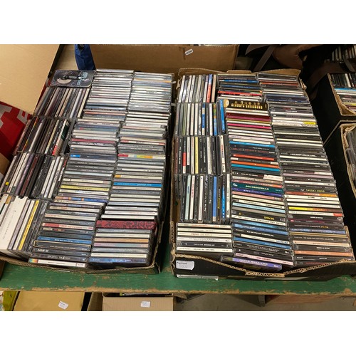 555 - Large quantity of assorted DVDs, LPs inc. Gilbert O' Sullivan, Elaine Page, John Williams, CDs inc. ... 