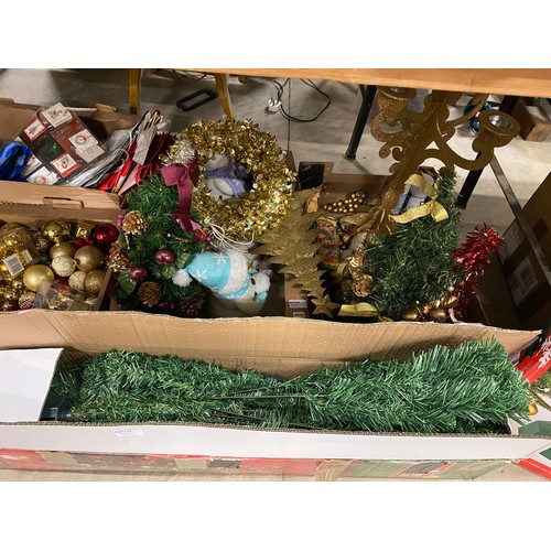 551 - 4 Boxes of assorted Christmas decorations etc