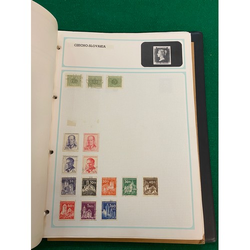 309 - 3 Albums of stamps & 1 album of FDCs inc. Penny Reds, Penny Blues, foreign etc