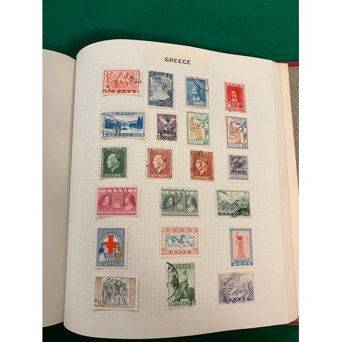 309 - 3 Albums of stamps & 1 album of FDCs inc. Penny Reds, Penny Blues, foreign etc