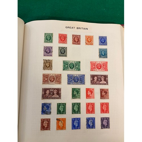 309 - 3 Albums of stamps & 1 album of FDCs inc. Penny Reds, Penny Blues, foreign etc