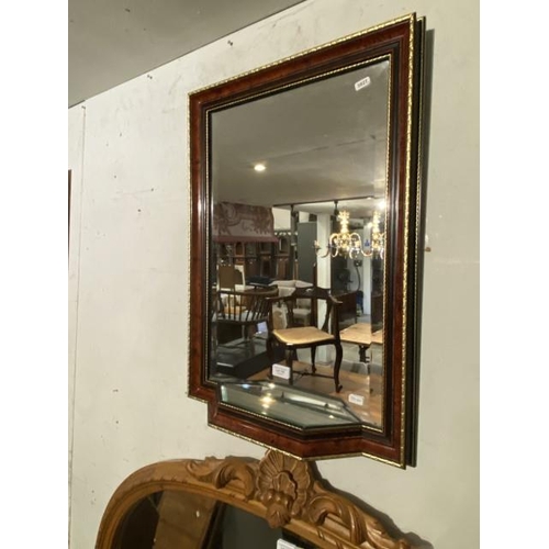 130 - Over mantle mirror 70 x 50cm