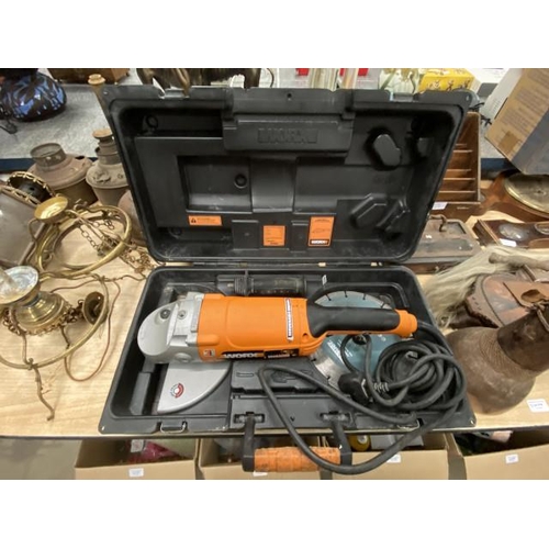 517 - Worx WX230AG heavy duty angle grinder with case ***RETURNED FAULTY***