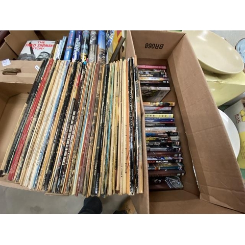 522 - Box of assorted DVDs inc. Manx Grand Prix, A History of Road Racing, Classic British Motorcycles & b... 