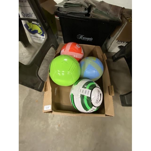 526 - 2 Mitre, 1 Nike, 1 Slazenger footballs (NEW)