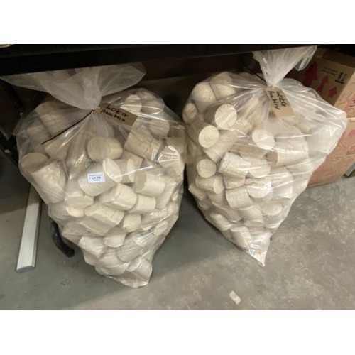 344 - 2 40kg Bags of pine mix briquettes