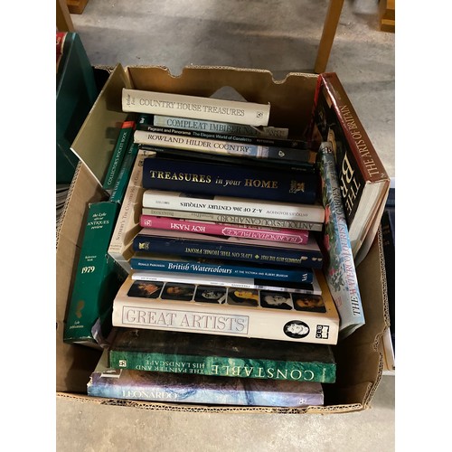 272 - 4 Boxes of books containing set of 4 Dictionary of Gardening The Royal horticultural Society, artist... 