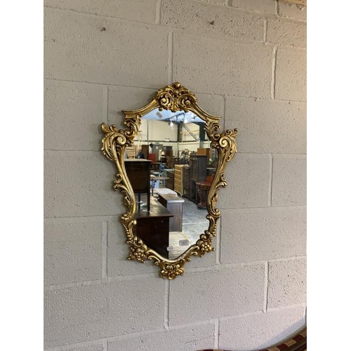 111 - Gilt framed wall mirror (75x53cm)