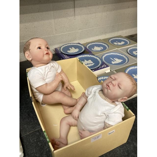 352 - Two weighted reborn dolls