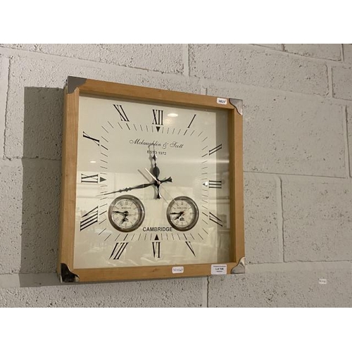 108 - McLaughlin & Scott time zone clock 40 x 40cm