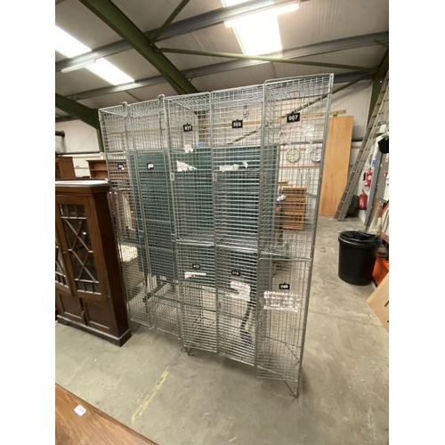 133 - 2 Metal locker units (200H 60W 31D & 200H 91W 31D cm)