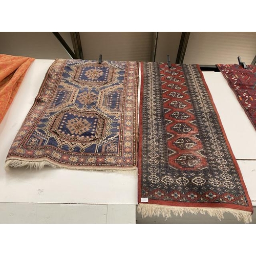 172 - 2 Persian rugs (both showing signs of wear) (194x63 & 160x90cm)