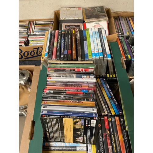 384 - 2 boxes of classical music DVD's & 3 boxes of classical music CD's