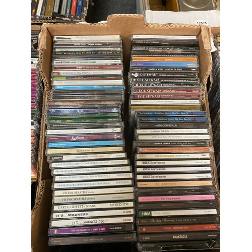 387 - 6 Boxes of CDs inc. classical, classical rock, musicals, guitar music, rock pop, jazz swing, country... 