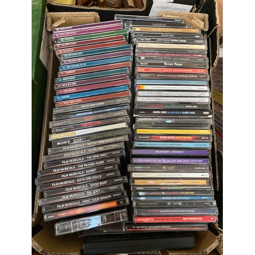 387 - 6 Boxes of CDs inc. classical, classical rock, musicals, guitar music, rock pop, jazz swing, country... 