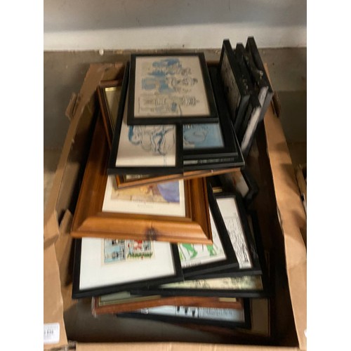 536 - 5 Boxes of books & 1 box of pictures inc. Paul O' Grady, Dawn French, Jane McDonald, Joanna Lumley, ... 