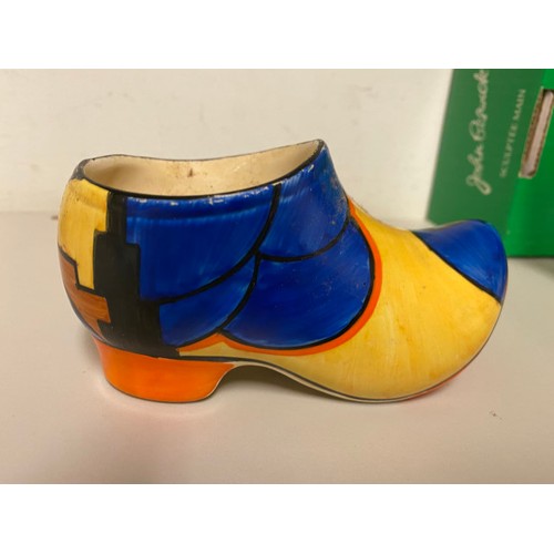 283 - Art Deco Clarice Cliff Bizarre Newport Pottery clog (with some age related wear to the paint)