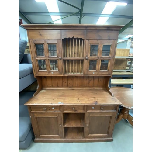 114 - Rustic pine dresser (199H 147W 53D cm)