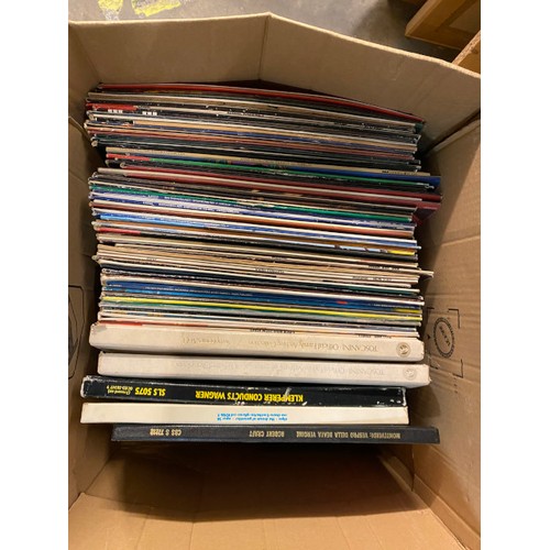 512 - Assorted mainly classical operatic CDs & box of LPs inc. Neville Marriner, Beethoven, Handel etc