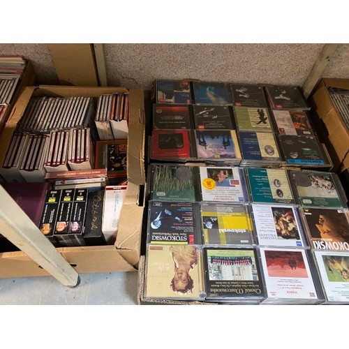 512 - Assorted mainly classical operatic CDs & box of LPs inc. Neville Marriner, Beethoven, Handel etc