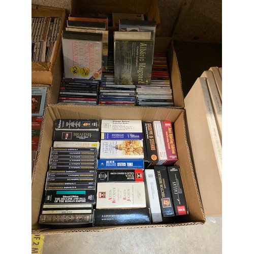 512 - Assorted mainly classical operatic CDs & box of LPs inc. Neville Marriner, Beethoven, Handel etc