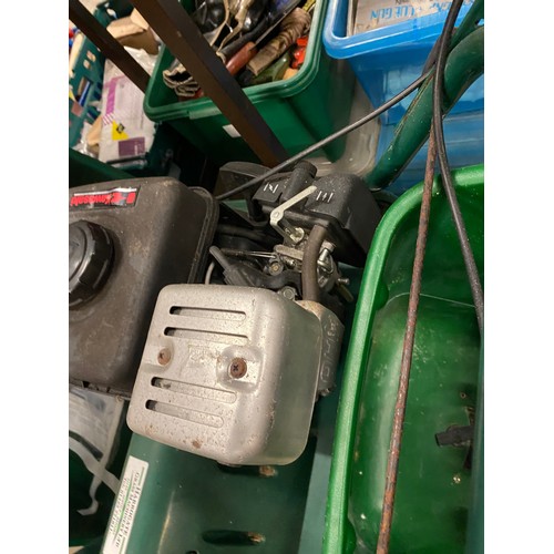 202 - Qualcast scarifier & cassette & Suffolk Punch 17SK cylinder petrol mower